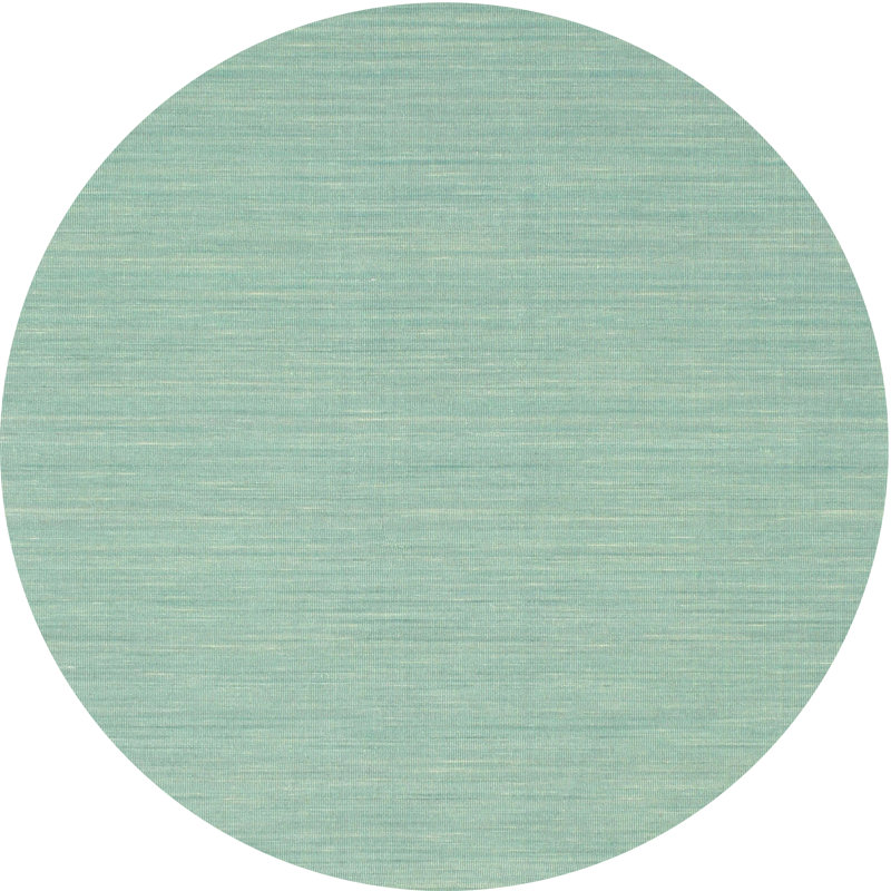 Tapis de zone vert contemporaine, Rond 5 pi
