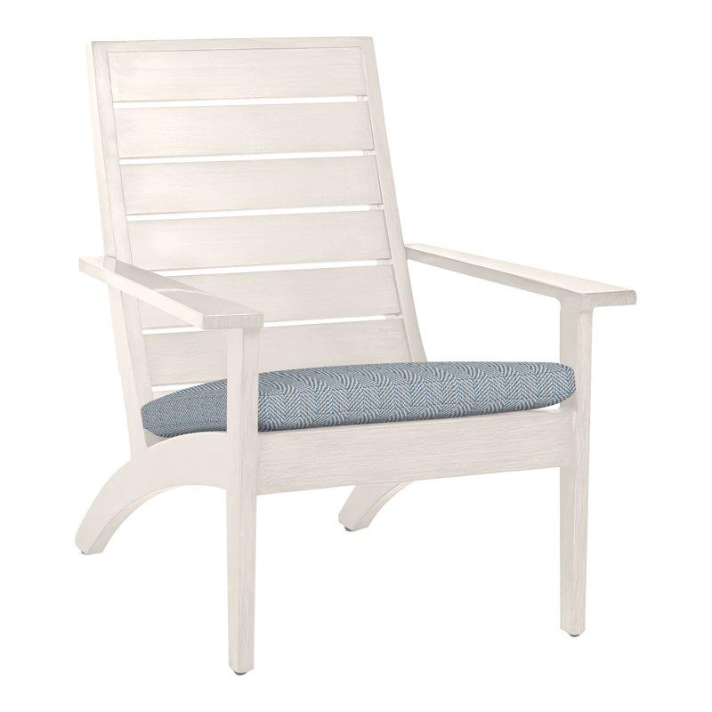 Kennebunkport Aluminum Adirondack Chair - Chalk, No Welt, Chalk, Perigold Ishi Beach