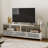 Mercer41 Mirrored Tv Stand For 65+ Inch Tv, Silver Entertainment Center With 3 Drawers & 2 Open Storage For Living Room,tv Console Table With Crushed Diamond For Bedrooms