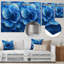 Hortensia bleu et vert Vortex II - art mural en métal Hydrangea pour le salon-1489887978