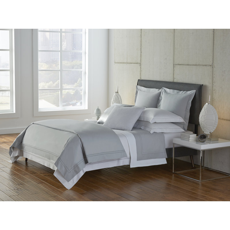 Finna Percale Pillow Case, King, Flint