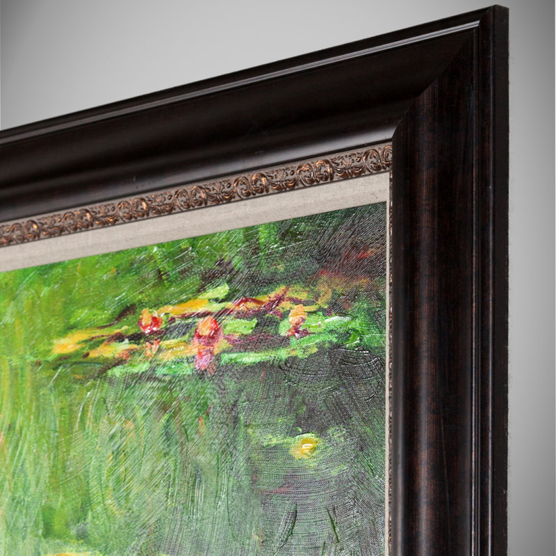" Water Lilies " by Claude Monet, 32" H x 55" W x 1.5" D, Framed
