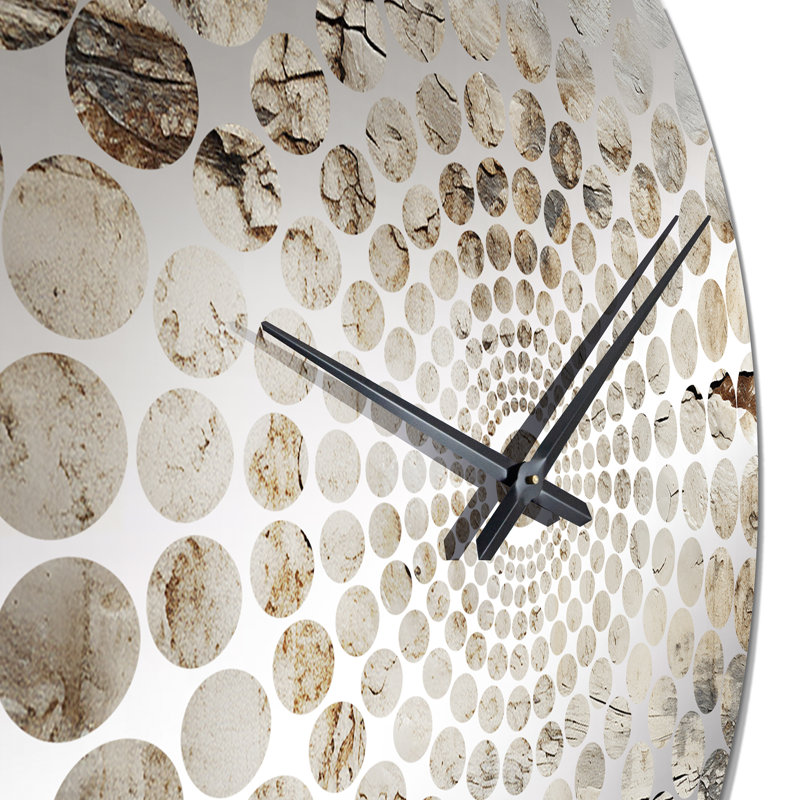 Saffiano - Champagne Wall Clock, Medium