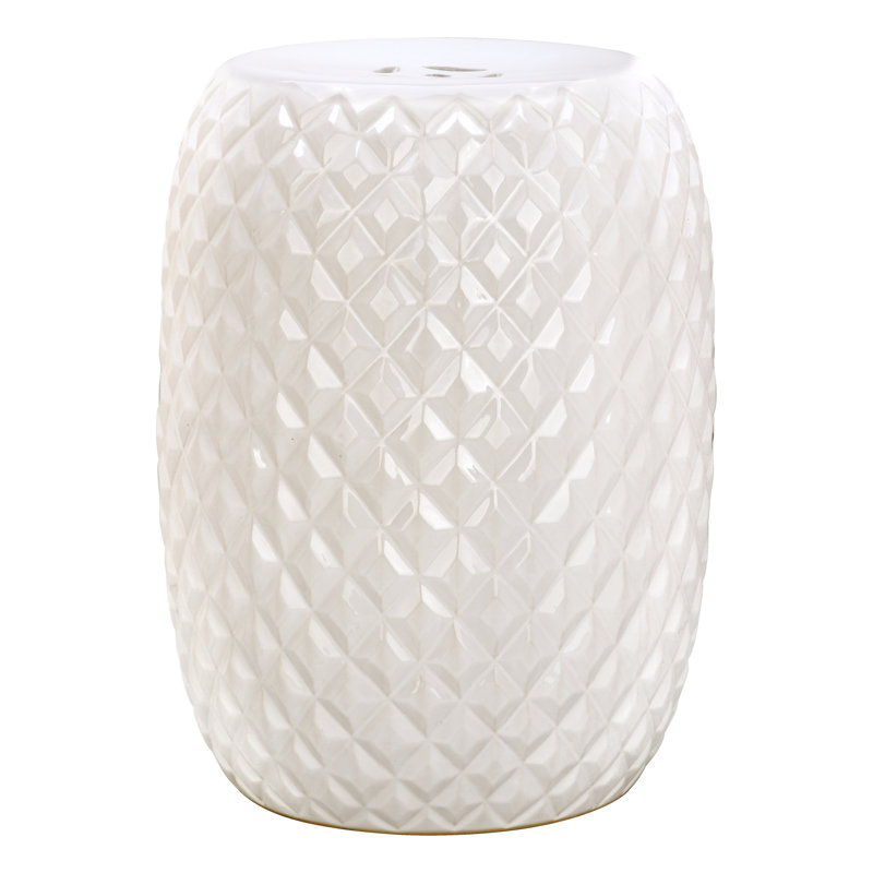 Tabouret de jardin Ceramic, Crème