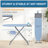 Metal Freestanding Adjustable Height Ironing Board,Multi-functional Iron Board with Ironing Mat