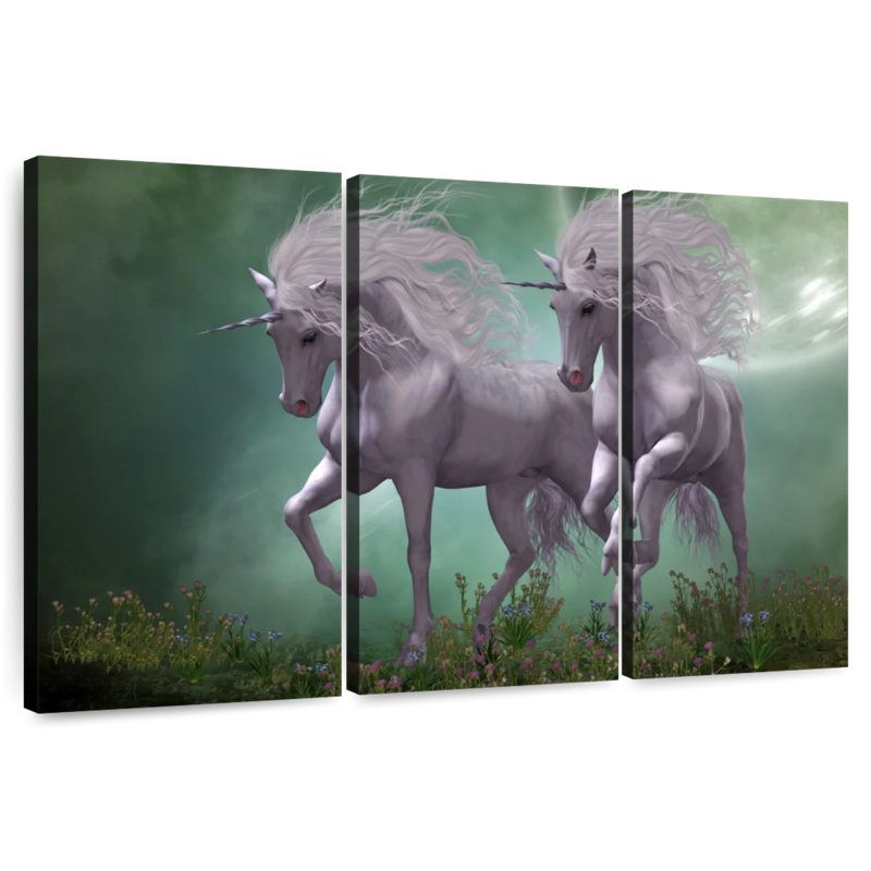 Brampt Unicorn Lovers, H 32 po x l 50 po