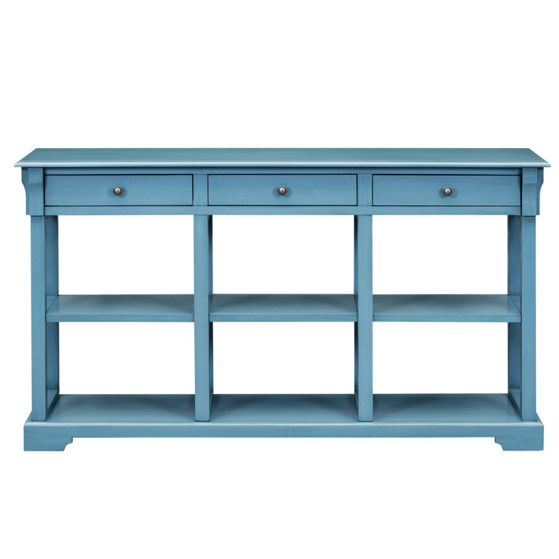 Retro Console Table/Sideboard With Ample Storage, Navy