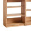 Dee Modular Closet System, 3 Clothing Racks, 6 Shelves In Oak Brown Wood