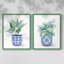 «Plant Chinoiserie I», reproduction encadrée de qualité supérieure - prête à être accrochée - aucun clou requis - aucun clou requis-1322764182-1322764189