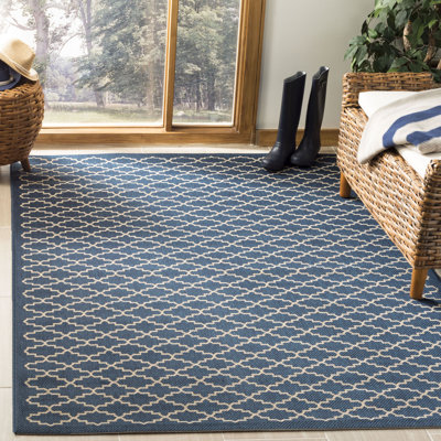 Tapis d'intérieur / extérieur à motif géométrique Herefordshire Performance