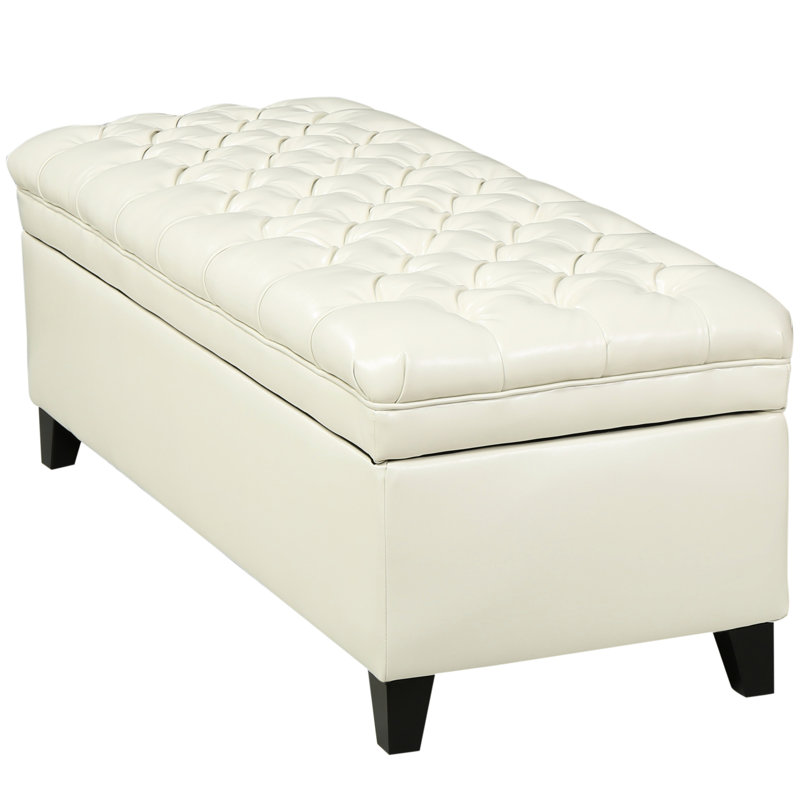 Repose-pieds avec rangement, Ivory