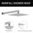 Shower Faucet Set With Hydro Power Temperature Display,10 Inch Shower Head With Handheld Spray, With Shower Valve And Trim Kit-125505968