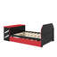 Lit de jour double en bois avec couchette, bureau et port USB-520792034