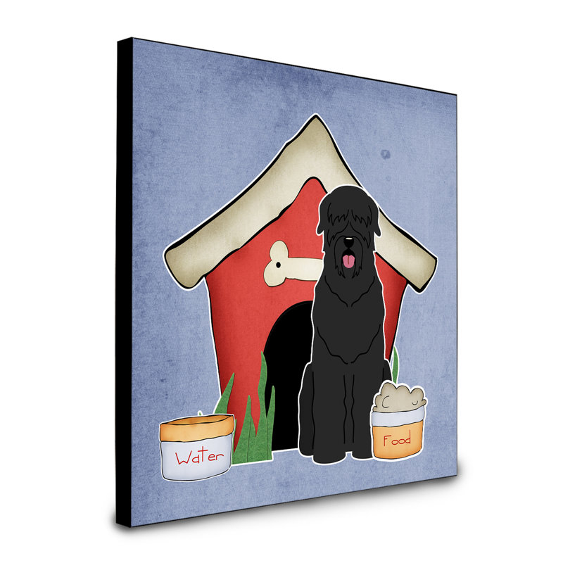 Panneau mural d’art collection dog house Scarvinia, Terrier russe