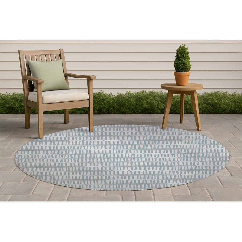 Tapis d'extérieur antidérapant Heritage Haven, Rond 5 pi