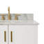 ARIEL TAYLOR 43 IN LEFT OFFSET SINGLE RECTANGLE SINK VANITY-411981164-444712540-444712542