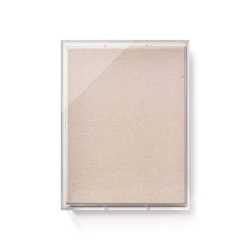 Cadre acrylique en acrylique transparent beige, 24 po x 36 po
