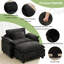 Canapé simple avec repose-pieds de 53 po Adonia Arale-741697414