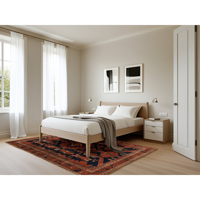 Tapis brun lavable à la machine, Rectangle 5 pi x 7 pi