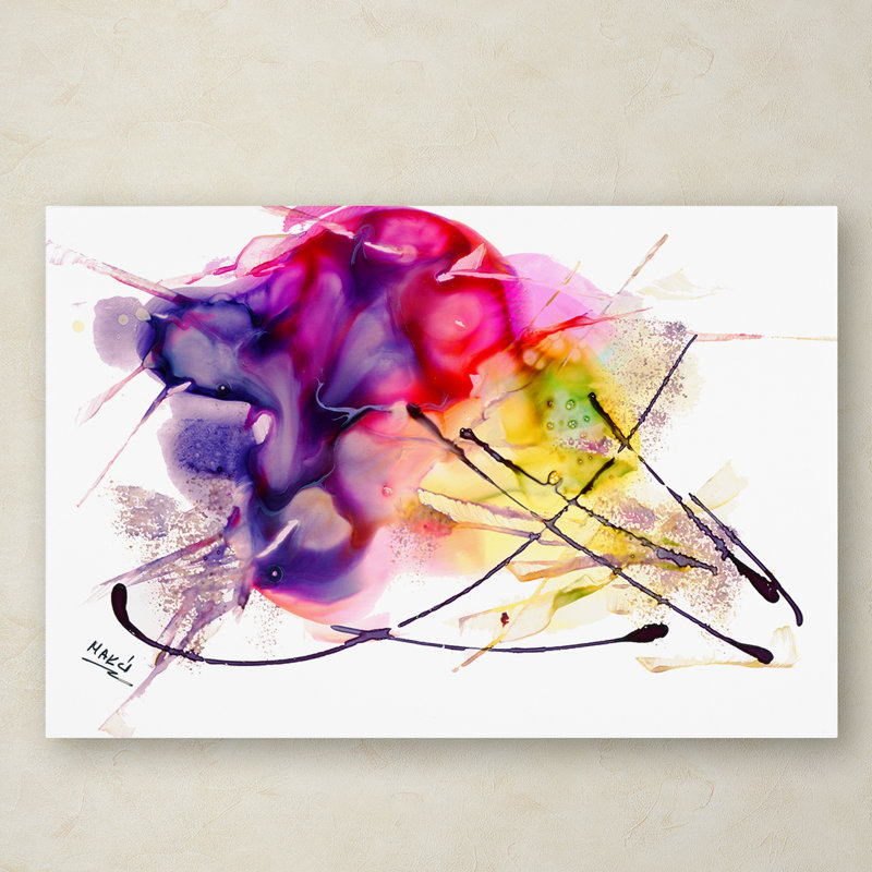 «Ish viii »de Chrishona, reproduction d'art sur toile tendue, H 16 po x l 24 po x P 2 po