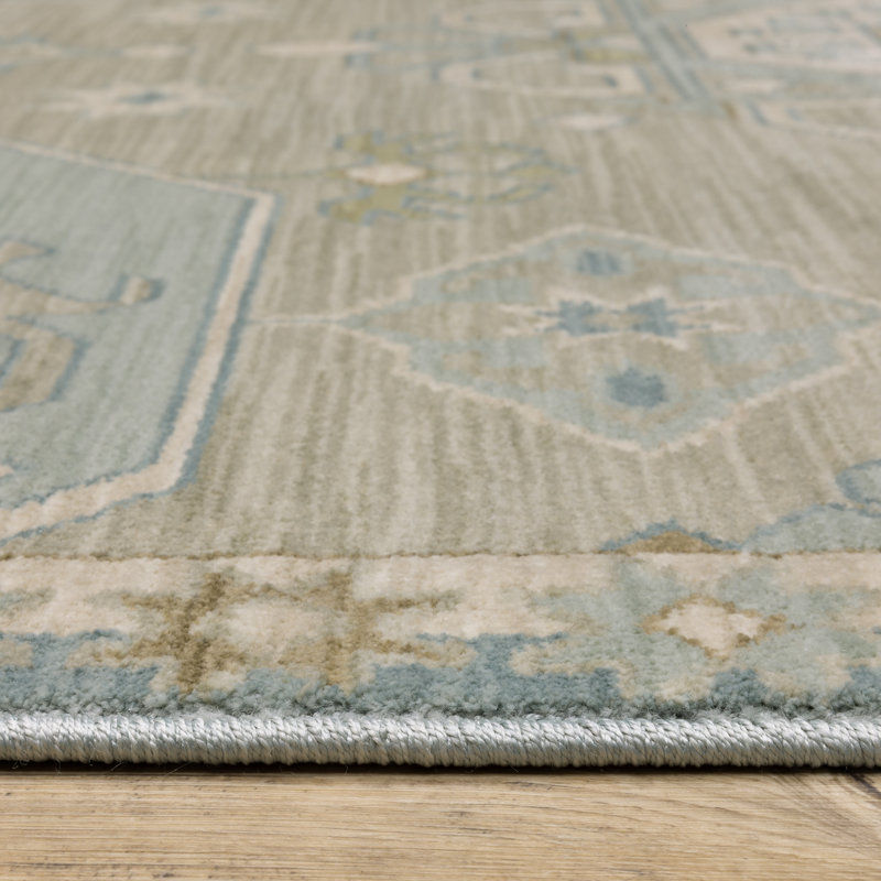 Graicyn Machine Woven Oriental Area Rug, Rectangle 3'3" x 5'
