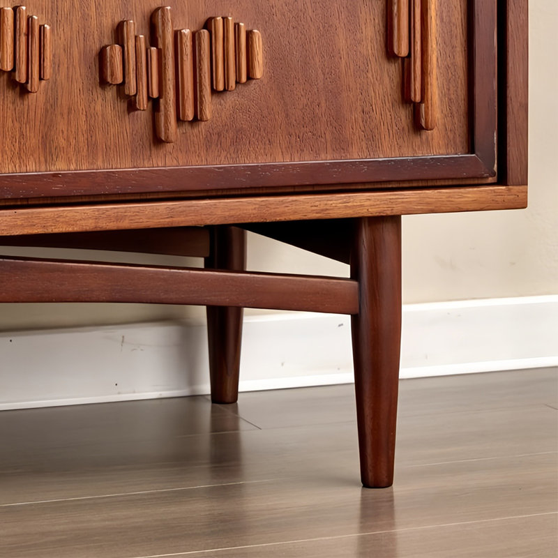 Mid ancient style storage sideboard cabinet