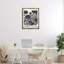 Art mural moderne sur toile flottante encadré de fleurs de chrysanthème moderne, design par lettré et doublé-2088494483-2088494478