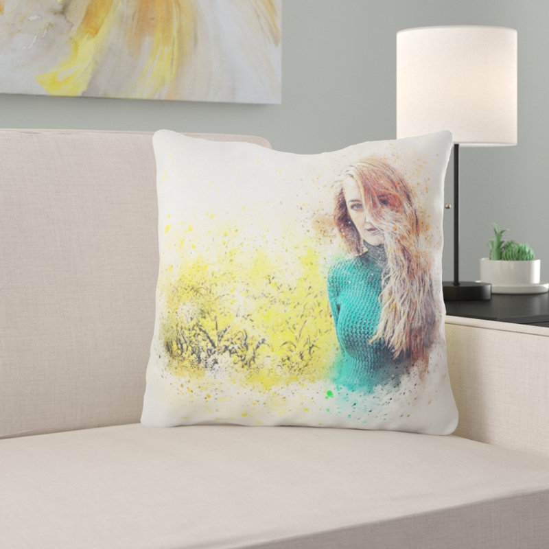 Coussin Bezout Girl, Micro suède, Intérieur