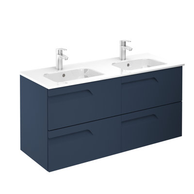 Lanfri 48 " W 1 Single Double Vanity Bathroom Vanity With Ceramic Top