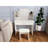 Adjustable Mirror Vanity Table With One Drawer, Spacious Storage For Beauty Essentials, Matching Stool, Compact And Elegant, Ancient White, Particle Board + , 15.63 In Width Mirror, Makeup Brushes,