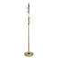 Lampe sur pied Luminous Orbit - noir mat et or doux - globes en verre transparent