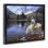 «Cowboy & Horse at River's Edge», art mural sur toile flottante, design par Jack Sorenson