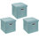 Ensemble de 3 bancs de rangement avec repose-pieds de 15 pouces avec couvercle - repose-pieds rembourré avec rangement caché pour le salon, la chambre à coucher, l'entrée, le dortoir, le petit appartement