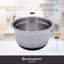 Buckingham Deep Salad Mixing Bowl Stainless Steel With Black Silicone Base-324632066