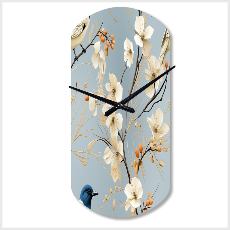 Horloge murale cylindrique asymétrique en métal, Grand