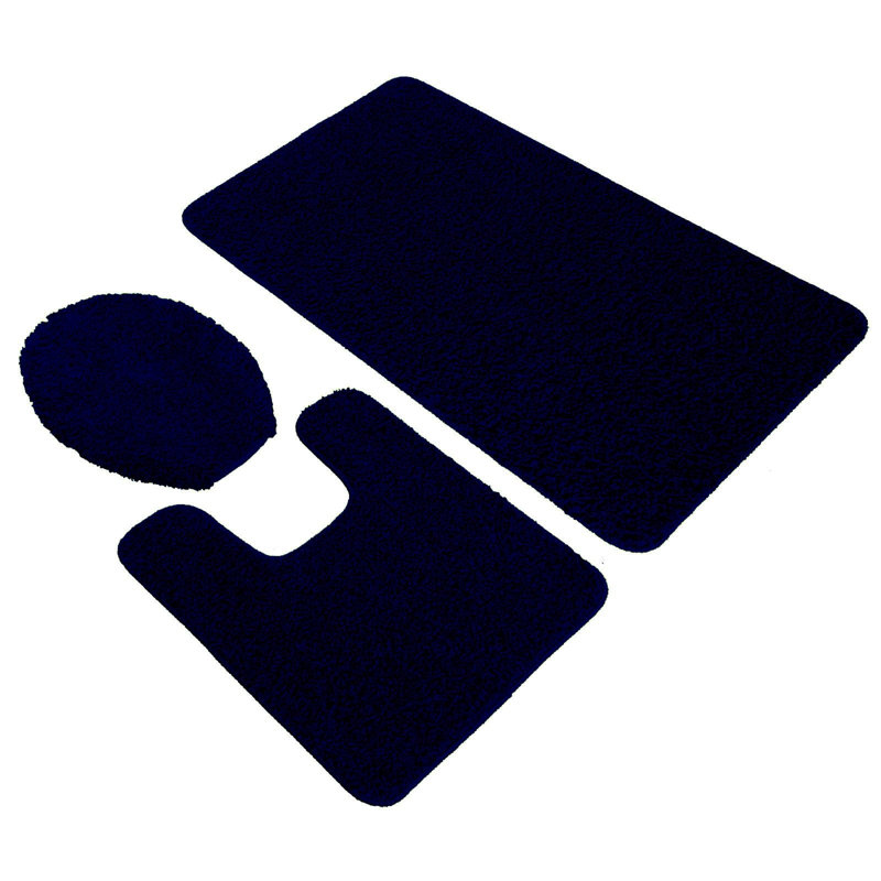 Saveion Non-Slip Bath Rug, Navy