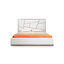 Giaan Modern White Bonded Leather Bedroom Set-1073315920