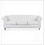 84" Rolled Arm Chesterfield 3 Seater Sofa
