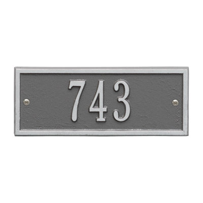 Hartford 1-Line Wall Address Plaque