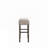 Linen Upholstered Bar Stools Set with No Back and Nailed Head-293078683