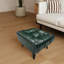 Repose-pieds rectangulaire en cuir