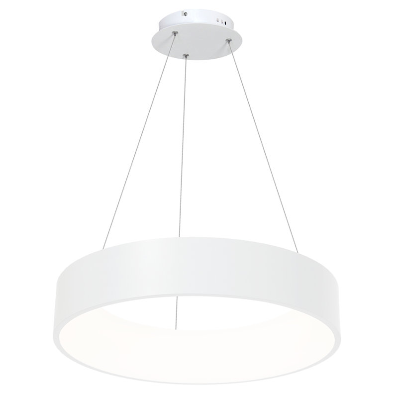 Azlin 1 - Light LED Drum Pendant, White