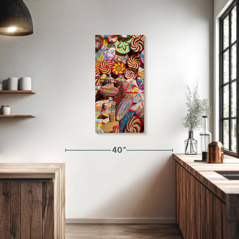 Creative Ethnic Baskets, 36" H x 18" W