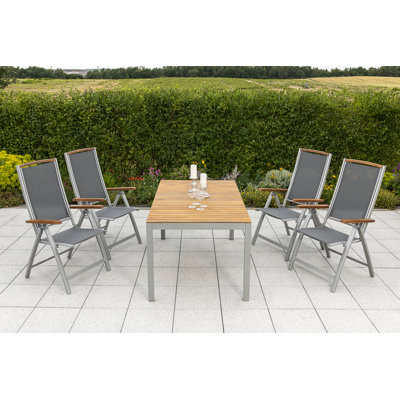 Nordquist 4 - Person Patio Dining Set Rectangular Table
