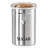 3pc Stainless Steel Canister Set - Coffee, Tea, Sugar