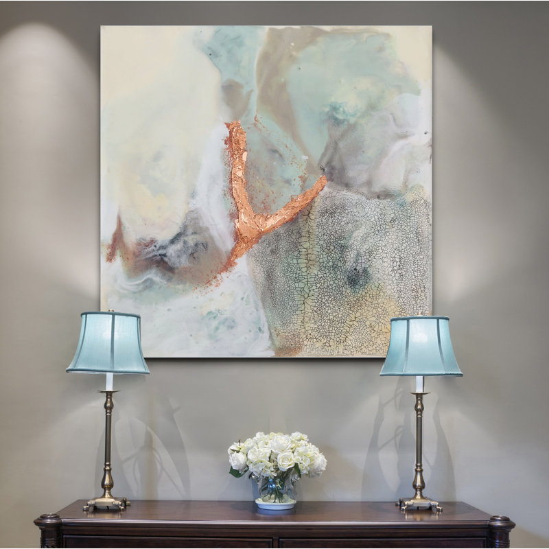 Copper River I - reproduction d'art, H 16 po x l 16 po x P 1,5 po, Toile tendue