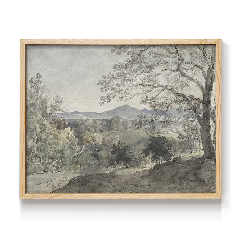 Paysages rétro-CCDCLXXII-impression encadrée - réaménageable, Naturel, H 16 po x l 20 po