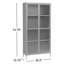 Armoire de salle à manger en verre cannelé 75 po Arnika-650566404