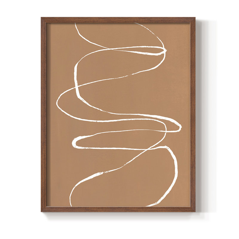 «Terracotta Drift I», reproduction encadrée - bois massif, Brun, H 28 po x l 22 po