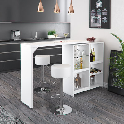 Lacheryl 138 cm Bar Set Bar Cabinet